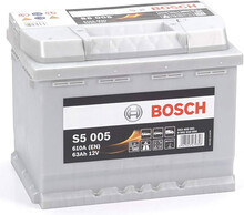 S5005 Batería Bosch 12V 63Ah 610A -/+ Alto Rendimiento