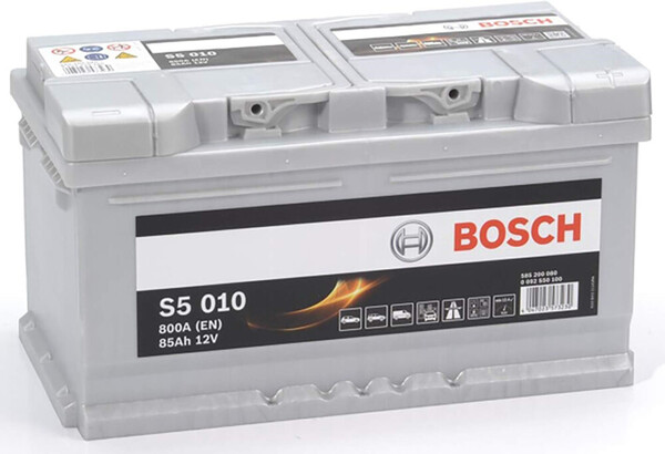 S5010 Batería Bosch 12V 85Ah 800A -/+ Alto Rendimiento