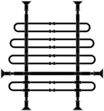 Separa Cargas Furgón Techo Alto · Barras Extensibles