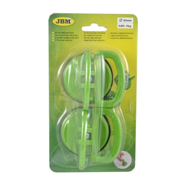 Set 2 Mini Ventosas · Para 5 Kg · Ø 60mm (1)