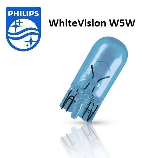 Set W5W Philips Whitevision Lámpara 12V 5W (1)