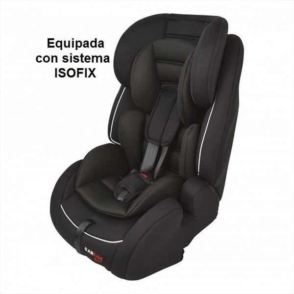 Silla Infantil ISOFIX Grupo 1-2-3 (de 9 a 36 kg). Reclinable y acolchada