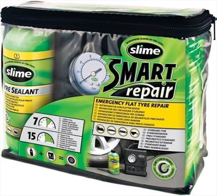 Slime Kit Reparapinchazos · Compresor + Solución Sellante