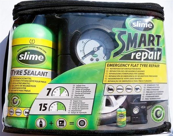 Slime Kit Reparapinchazos · Compresor + Solución Sellante (5)