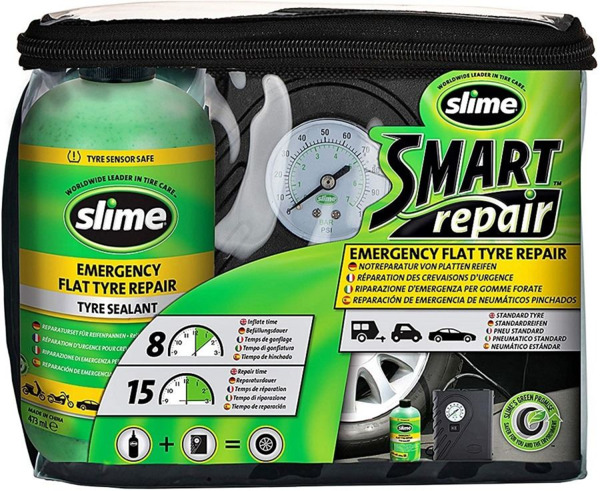 Slime Kit Reparapinchazos · Compresor + Solución Sellante (3)
