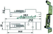 Soporte Matricula Acero Inox. con Muelle