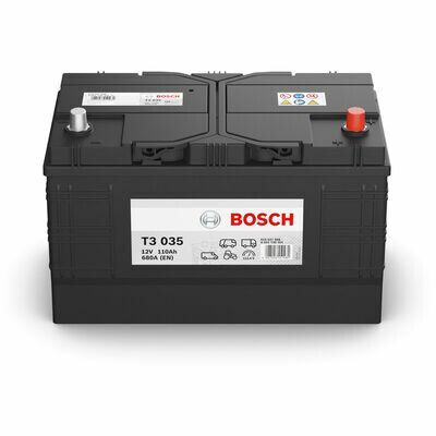 T3035 Bosch 12V 110AH 680A · Batería Gama T3 · Industrial y Maquinaria (2)