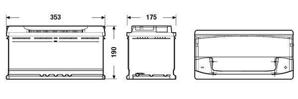 TA1000 Batería Tudor High Tech 12V 100Ah 900A -/+ Turismos y Berlinas (1)