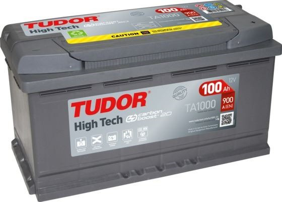 TA1000 Batería Tudor High Tech 12V 100Ah 900A -/+ Turismos y Berlinas