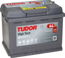 TA640 Batería Tudor High Tech 12V 64Ah 640A -/+ Turismos y Berlinas