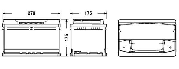 TA722 Batería Tudor High Tech 12V 72Ah 720A -/+ Turismos y Berlinas (1)