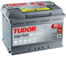 TA770 Batería Tudor High Tech 12V 77Ah 760A -/+ Turismos y Berlinas