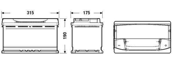 TA900 Batería Tudor High Tech 12V 90Ah 720A -/+ Turismos y Berlinas (1)