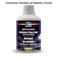 Tapafugas Sellador Radiador · Tratamiento Sistema Refrigeración · 300ml