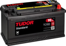 TC900 Batería Tudor 12V 90Ah 720A -/+ Turismos, SUV y 4x4