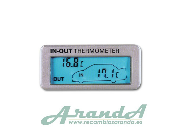 Termómetro 12/24V Interior y Exterior