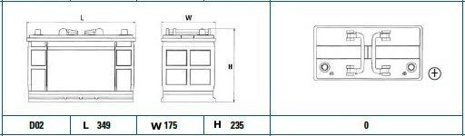 TG1102 Batería Tudor 12V 110Ah 750A -/+ Vehículos grandes e industriales (1)