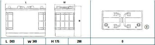 TG1250 Batería Tudor 12V 125Ah 760A -/+ Vehículos grandes e industriales (1)