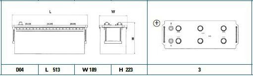 TG1403 Batería Tudor 12V 140Ah 800A · Bornes mismo lado +/- Industriales y Maquinaria (1)