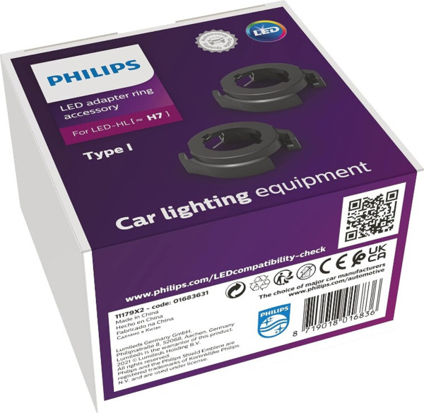 Anillos adaptadores lámparas LED (H7) Philips · Set de 2 uds (1)