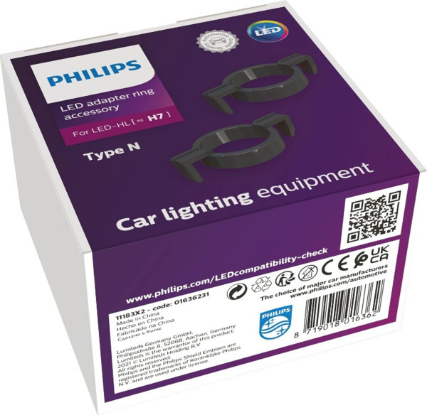 Anillos adaptadores lámparas LED (H7) Philips · Set de 2 uds (1)