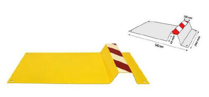 Tope Suelo Rueda (Metal) para Frenado 280x545x50mm