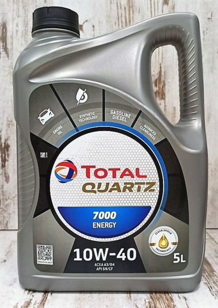 Total 10W40 Quartz 7000 Energy · 5 Litros