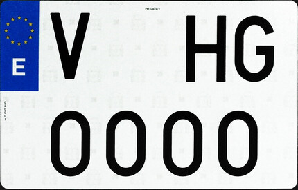 UNO 4X4 - Matrícula Alta Europea · Acrílica 340x220mm