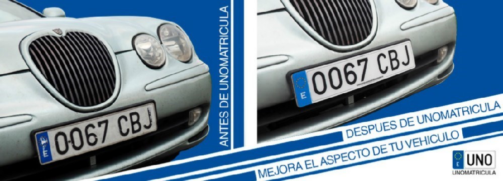 Matrícula Acrílica Homologada para Coche Alfa Romeo