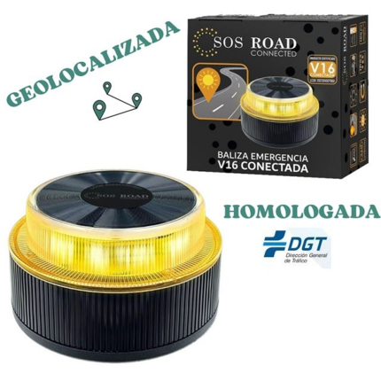 V-16 Geolocalizada · Baliza Aviso Emergencia Conectada 3.0