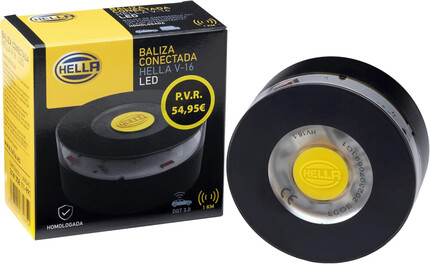 V-16 Hella geolocalizada · Baliza Aviso Emergencia Conectada