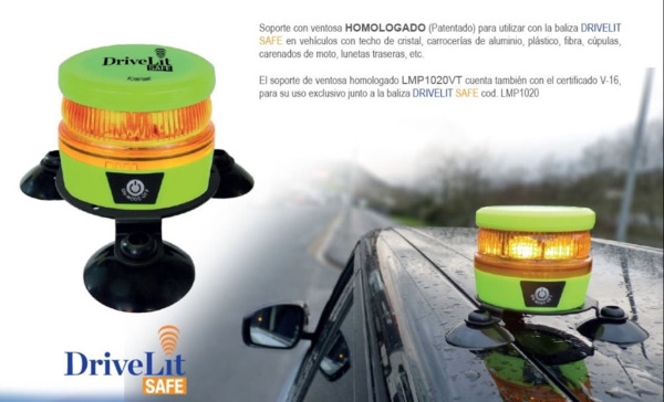 V16 DriveLit Safe - Baliza Aviso Emergencia LED MicroUSB (6)