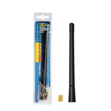 Varilla Antena 17cm. Flexible. Color negro. Universal.