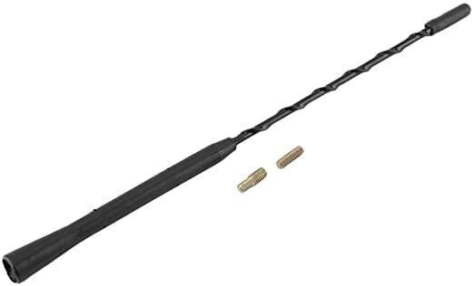 Varilla Antena 28cm. Flexible. Color negro. Universal. (2)