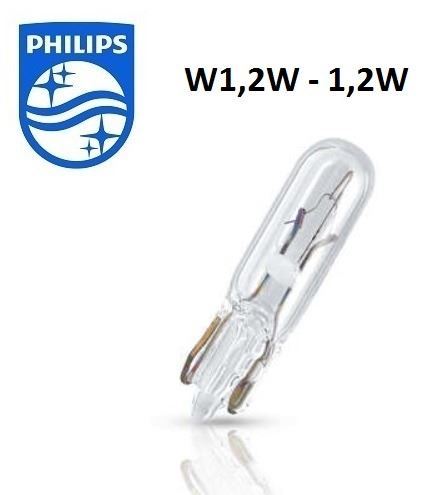 W1,2W Philips Lámpara 12V 1,2W (Cuña)
