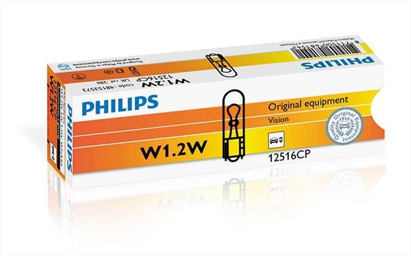 W1,2W Philips Lámpara 12V 1,2W (Cuña) (1)