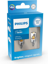 W5W T10 Philips Ultinon Pro6000 · Bombillas LED