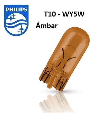 WY5W Philips Ámbar Lámpara 12V 5W (Cuña)