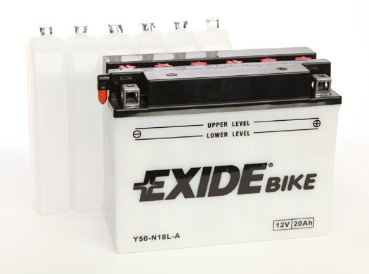 Y50-N18L-A Tudor Exide 12V 20Ah 260A · Batería para Moto