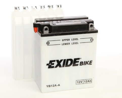 YB12A-A Tudor Exide 12V 12Ah 165A · Batería para Moto