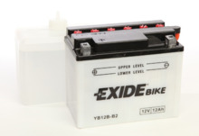 YB12B-B2 Tudor Exide 12V 12Ah 120A · Batería para Moto