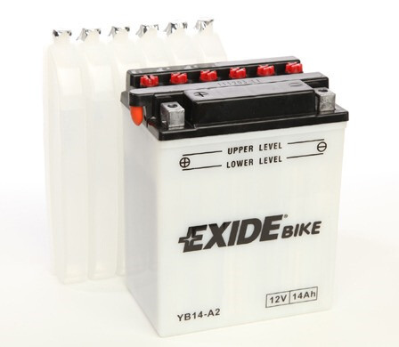 YB14-A2 Tudor Exide 12V 14Ah 145A · Batería para Moto