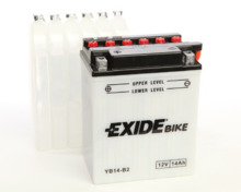 YB14-B2 Tudor Exide 12V 14Ah 145A · Batería para Moto