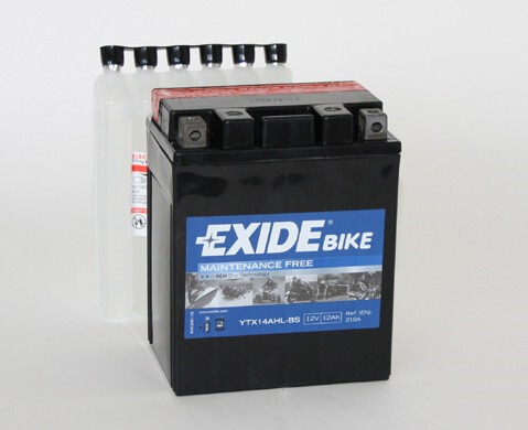 YTX14AHL-BS Tudor Exide 12V 12Ah 210A · Batería para Moto