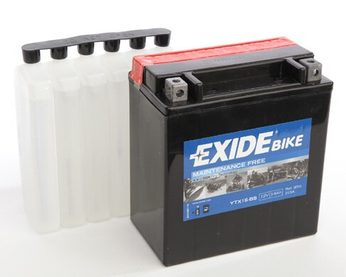 YTX16-BS Tudor Exide 12V 14Ah 215A · Batería para Moto