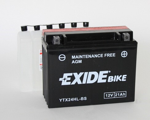 YTX24HL-BS Tudor Exide 12V 21Ah 350A · Batería para Moto
